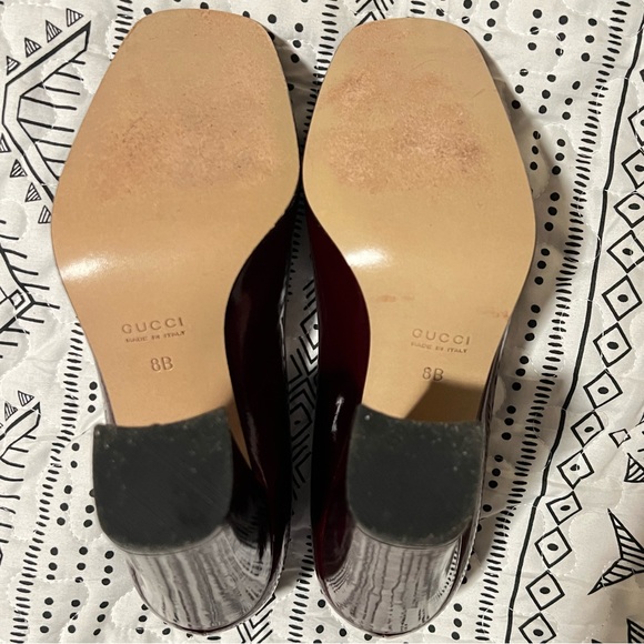 Gucci horsebit block heel square toe - Picture 6 of 10